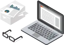 Papers Laptop Glasses