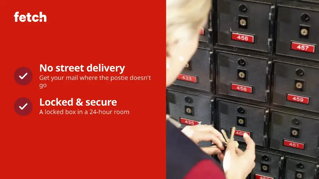 Person unlocking secure parcel locker boxes