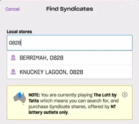 Search for syndicates in local lottery stores.