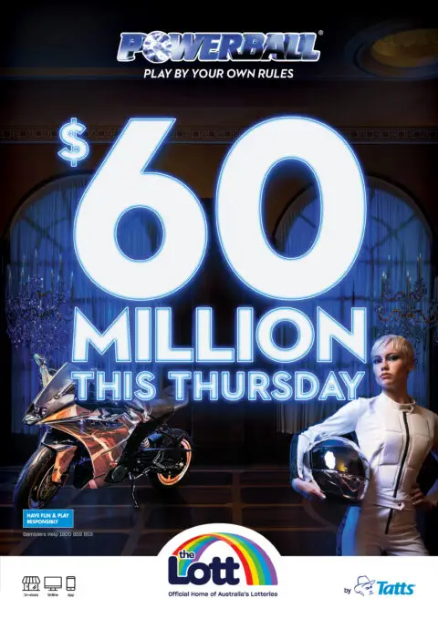Powerball $60 million jackpot this Thursday