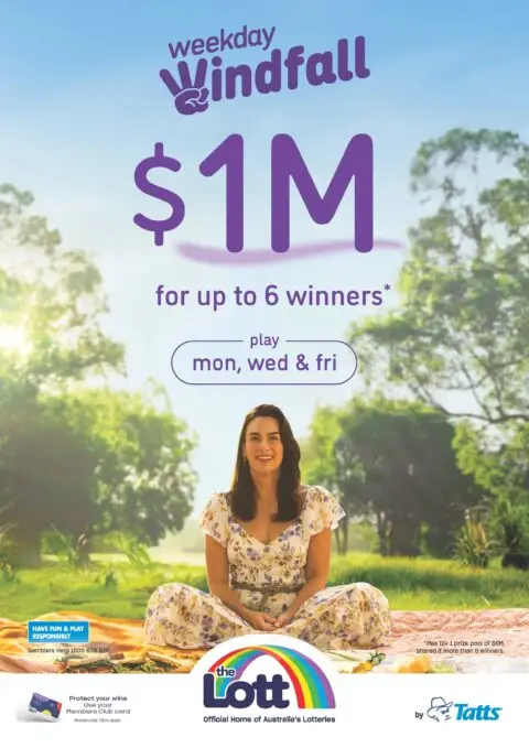 Weekday Windfall $1M lottery promotion in park