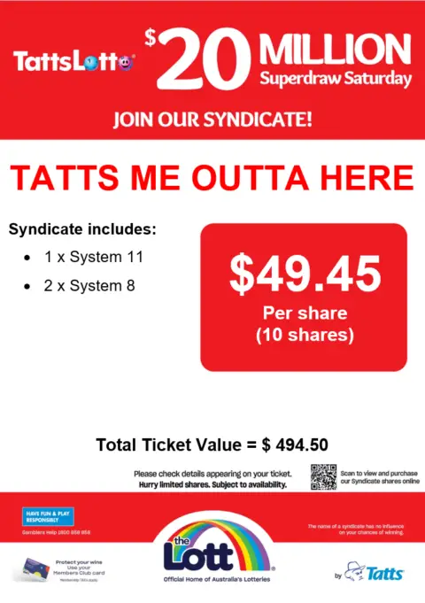 Tatters $20 million Superdraw syndicate promotion