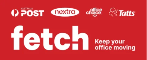 Fetch banner with Australia Post partner logos