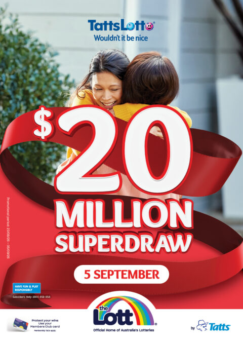 TatttsLotto $20 million Superdraw advertisement, 5 September