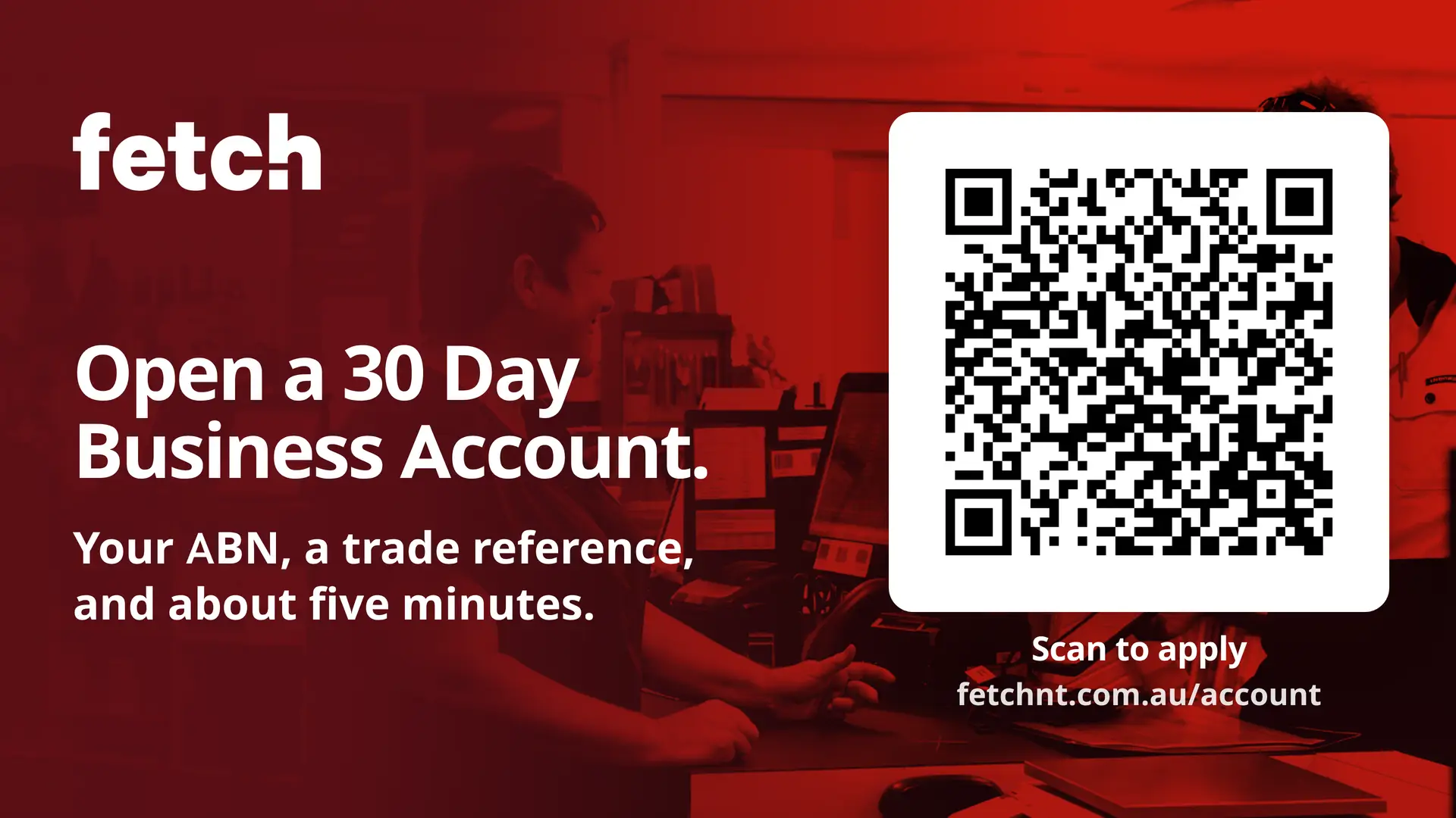 Fetch business account promotion with QR code
